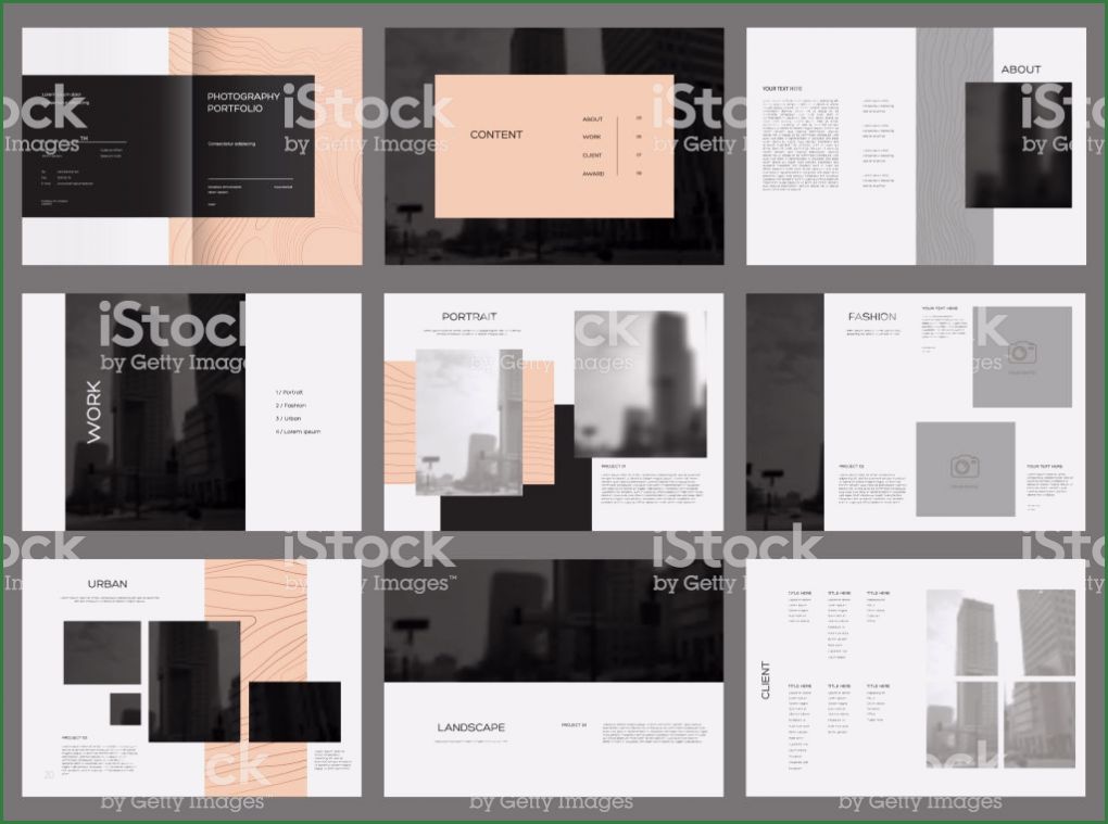 Flyer Fotografie Vorlage Schön Design Fotografie Portfolio Vektor Vorlage Broschüren