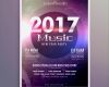 Flyer Hintergrund Vorlagen Free Beste 2017 Music Party Flyer Template with Colorful Lights On A