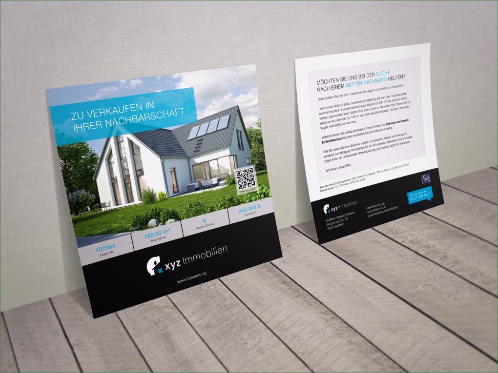 Flyer Immobilienmakler Vorlagen Best Of Immobilien Flyer "neuer Nachbar Gesucht" Zur Objektakquise