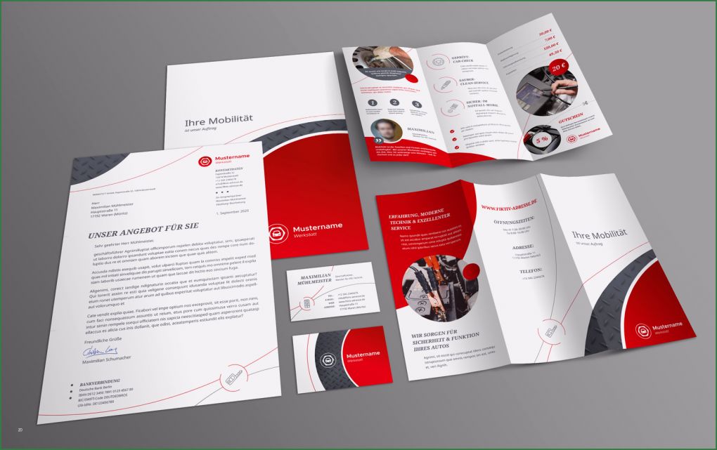 Flyer Immobilienmakler Vorlagen Genial Corporate Design Vorlage Für Werkstatt U A Mit