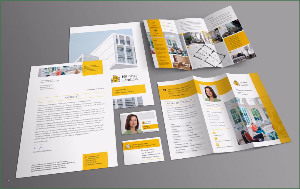 Flyer Vorlagen Für Immobilienmakler Fabelhaft Immobilien Marketing Hochwertige Corporate Design Vorlagen