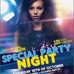 Flyer Vorlagen Party Einzigartig Night Party Flyer Free Download