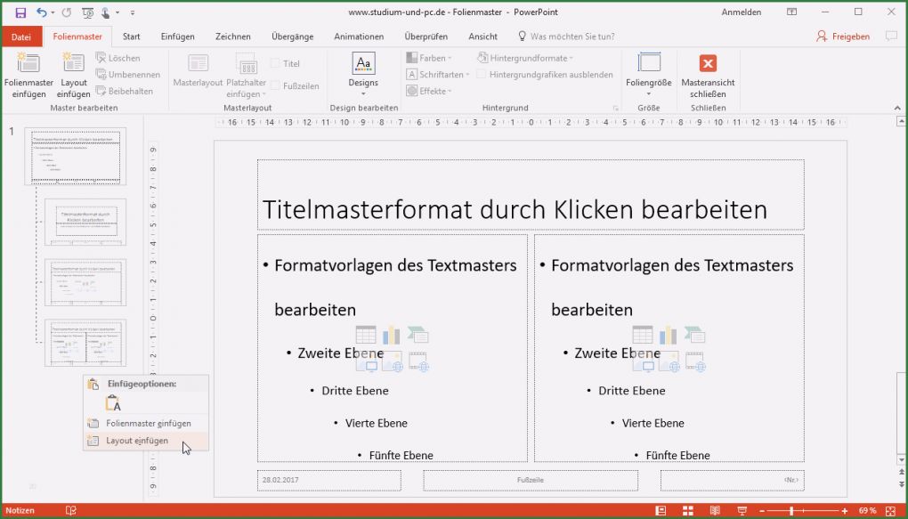 Folienmaster Vorlagen Erstaunlich Masterfolien Eigene Vorlage Erstellen In Powerpoint