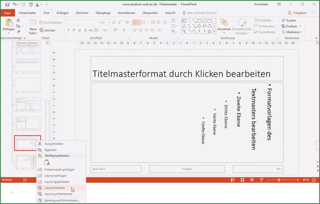 Folienmaster Vorlagen Hübsch Nicht Benötigte Folienmaster Vorlagen Löschen