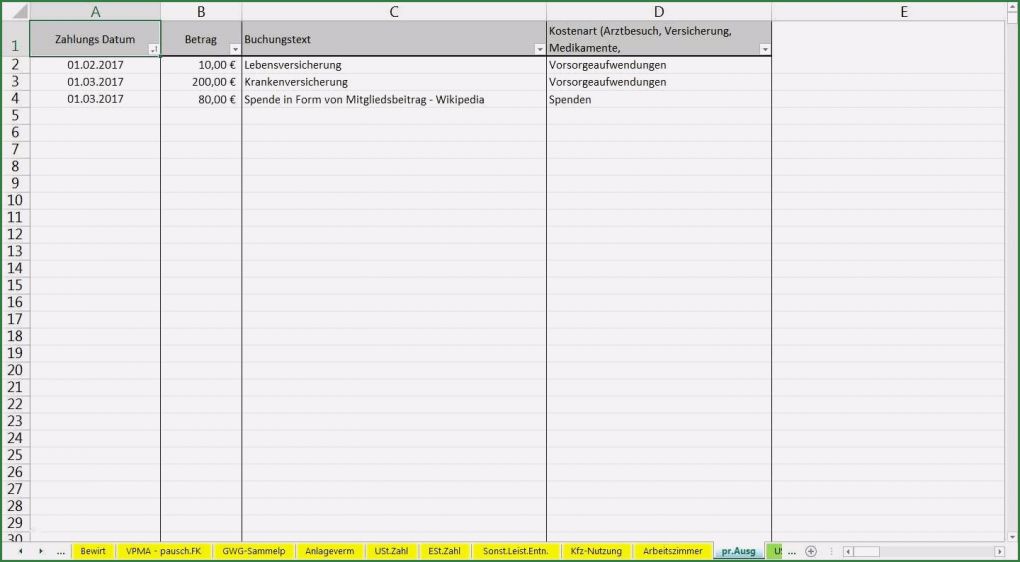 Formlose Gewinnermittlung Kleinunternehmer Vorlage Kostenlos Cool Einnahmen Ausgaben Excel Vorlage Kleinunternehmer Die