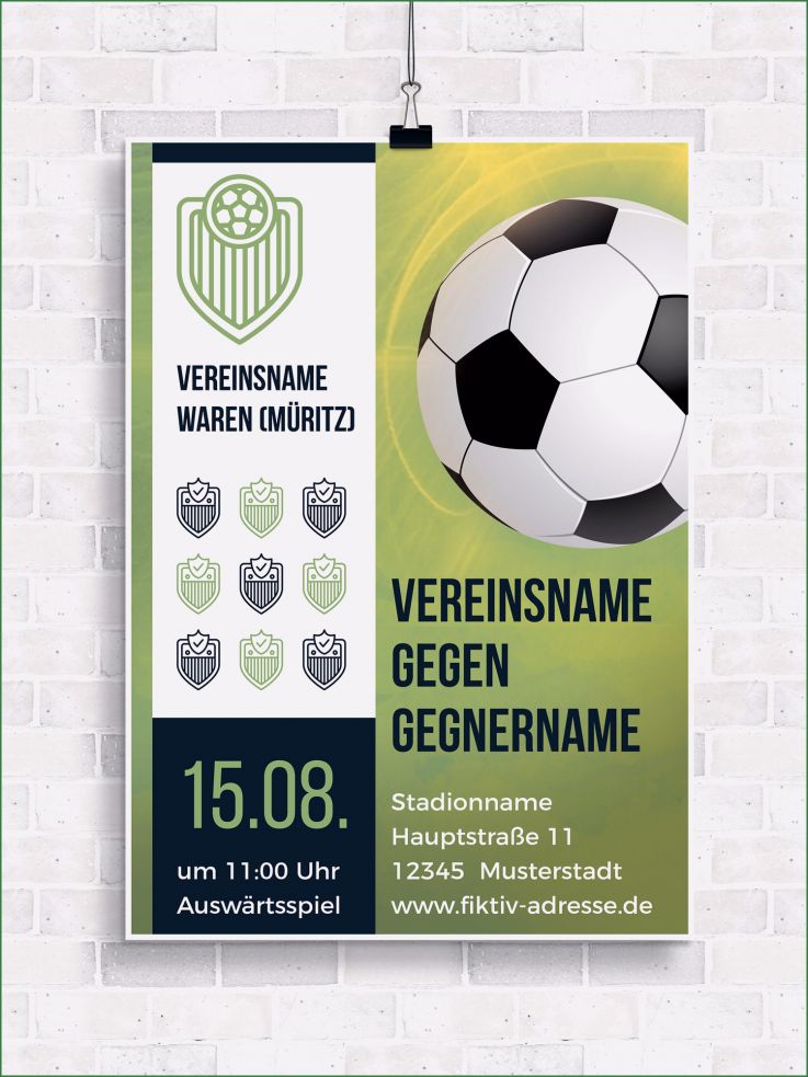 Fussball Flyer Vorlagen Wunderbar Designs Für Sportvereine Turnierplan Erstellen Sammelkarten