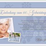 Geburtstag 60 Einladung Vorlage Hübsch Einladungskarten 60 Geburtstag Einladungskarten 60