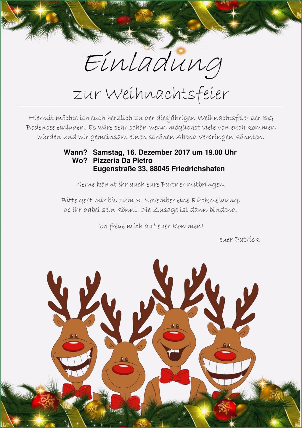 Haftungsausschluss Englisch Vorlage Schön Einladung Weihnachtsfeier Vorlage Englisch