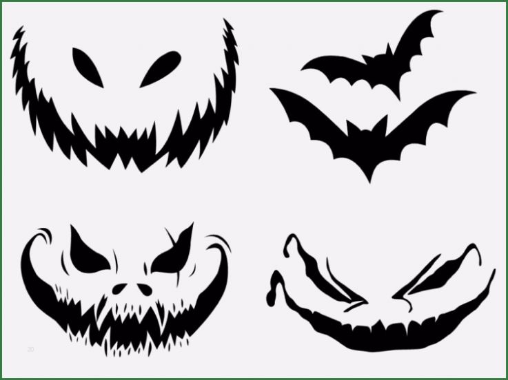 Halloween Fratzen Vorlagen Neu Gruselige Kürbisgesichter Vorlagen Zum Ausschneiden