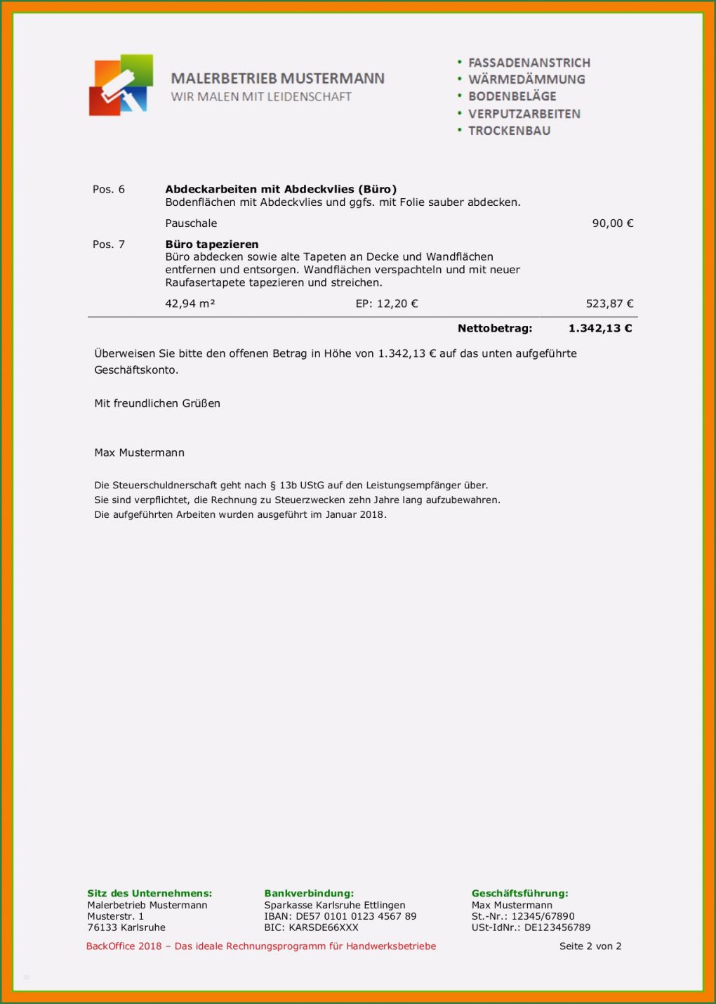 Handwerkerrechnung Muster Vorlage Schön 7 Handwerkerrechnung Muster Vorlage