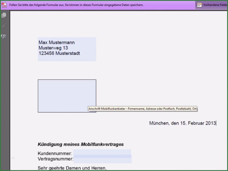 Handy Kündigung Vorlage Pdf Erstaunlich Handyvertrag Kündigung Pdf Vorlage Download Chip