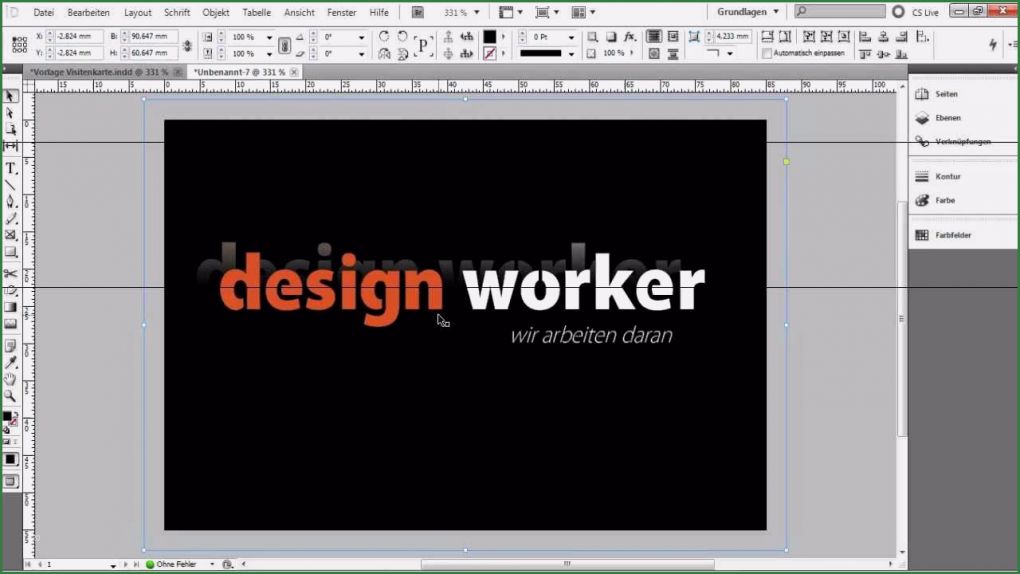 Indesign Gutschein Vorlage Beste Visitenkarte In Indesign Erstellen [tutorial Vorlage] Teil