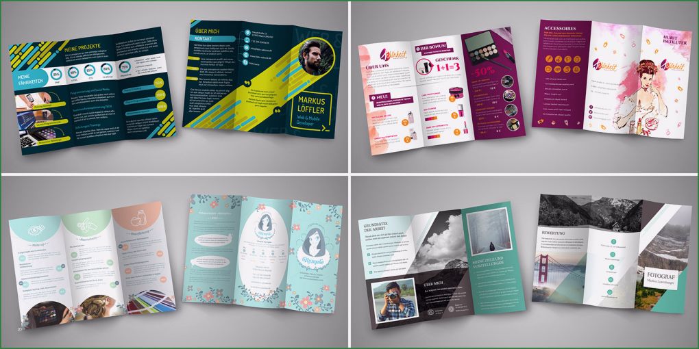 Indesign Wickelfalz Vorlage Beste Flyer Und Folder Gestalten – Fertige Design Vorlagen