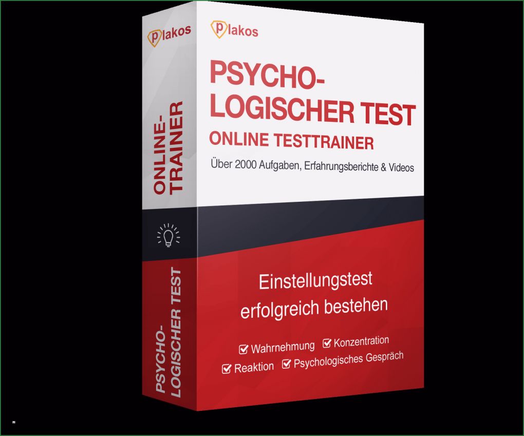 Interaktive Bewerbung Vorlagen Angenehm Psychologischer Test Einstellungstest Line Testtrainer