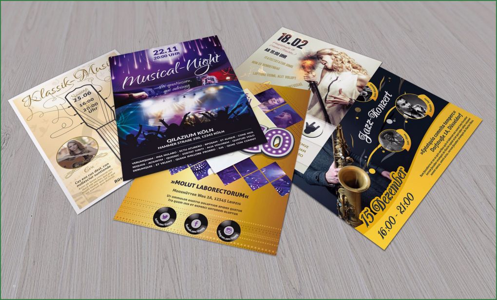 Konzert Flyer Vorlage Angenehm Flyer Vorlagen Für Musicals Discos Und Konzerte Zum Download