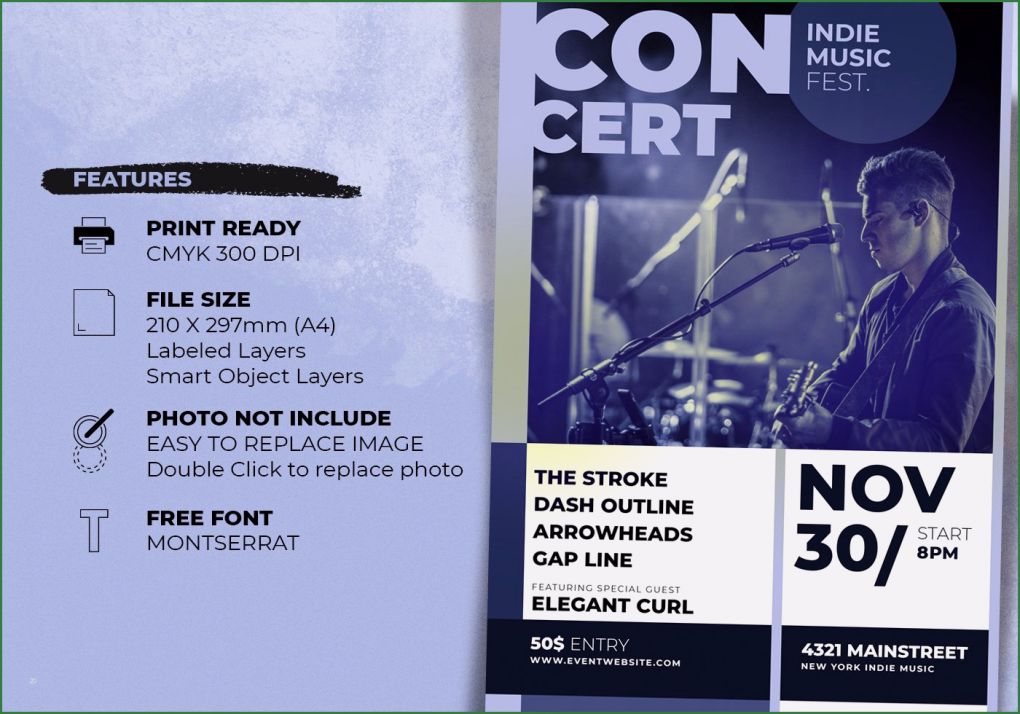 Konzert Flyer Vorlage Luxus In Musik Konzert Poster Vorlage Kostenlose Shop