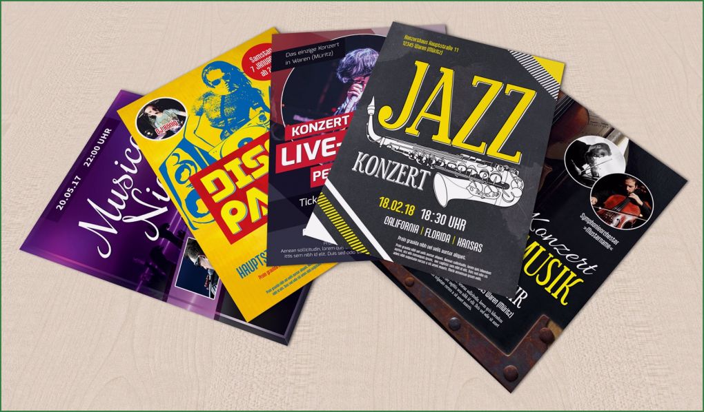 Konzert Flyer Vorlage Süß Flyer Vorlagen Für Musicals Discos Und Konzerte Zum Download
