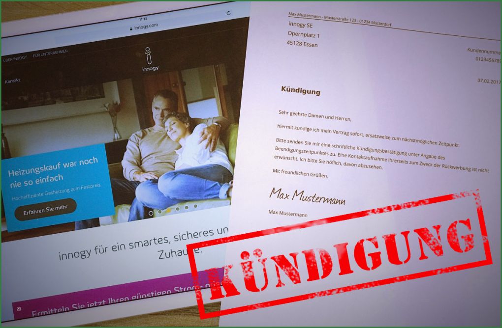 Kündigung Fonic Vorlage Einzigartig Innogy Kündigen Kostenlose Muster Vorlage Pdf Word