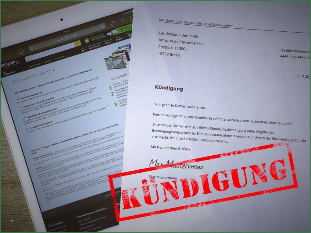 Kündigung Fonic Vorlage Neu Amazon Kreditkarte Online Kündigen Kostenlose Vorlage