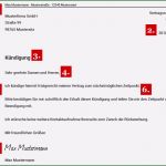 Kündigung Franchisevertrag Vorlage Hübsch Kündigungsschreiben Vorlagen & Muster Für Verträge Auf