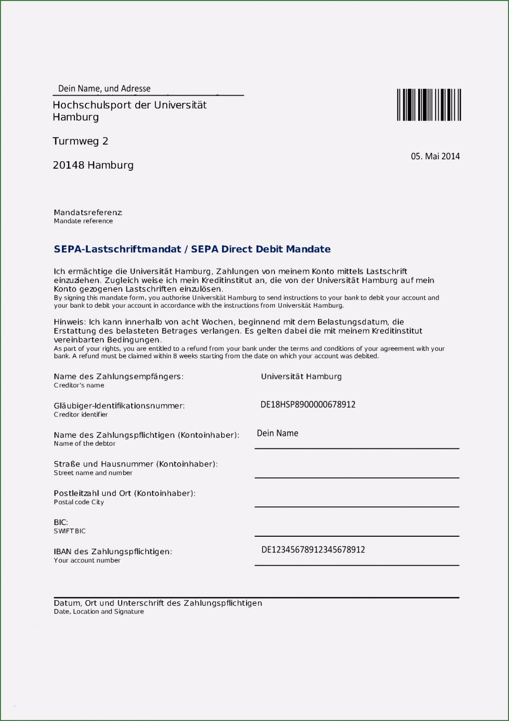 Kündigung Kreditkarte Sparkasse Vorlage Erstaunlich 7 Sepa Mandat Muster Vorlagen123 Vorlagen123