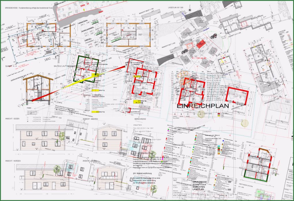 Lageplan Vorlage Schönste Einreichplan Vom Entwurf Zur Behördlichen Genehmigung
