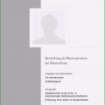 Lebenslauf Deckblatt Vorlage Süß Bewerbung Deckblatt Muster Vorlage 18