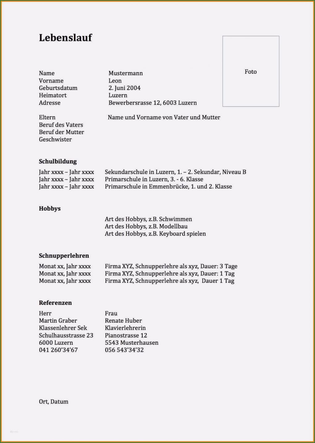 Lebenslauf Vorlage 2018 Ohne Anmeldung Erstaunlich Trend Lebenslauf Vorlage Download Ohne Anmeldung 15