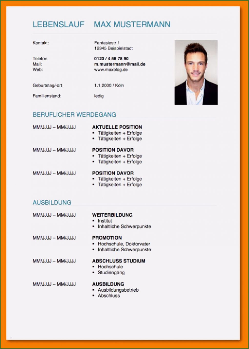 Lebenslauf Vorlage Berufserfahrung Einzigartig 16 Tabellarischer Lebenslauf Berufserfahrung 2015