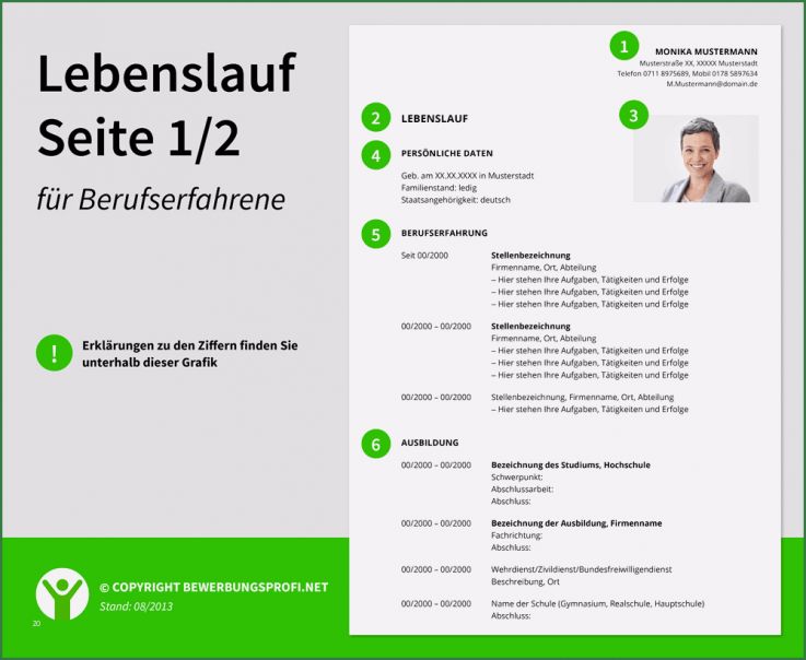 Lebenslauf Vorlage Berufserfahrung Süß Lebenslauf Muster Berufserfahrene – Bewerbungsprofi Net
