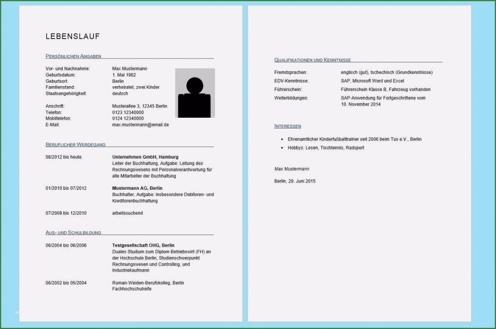 Lebenslauf Vorlage Word Kostenlos 2018 Fabelhaft 10 Vordruck Für Lebenslauf Kostenlos