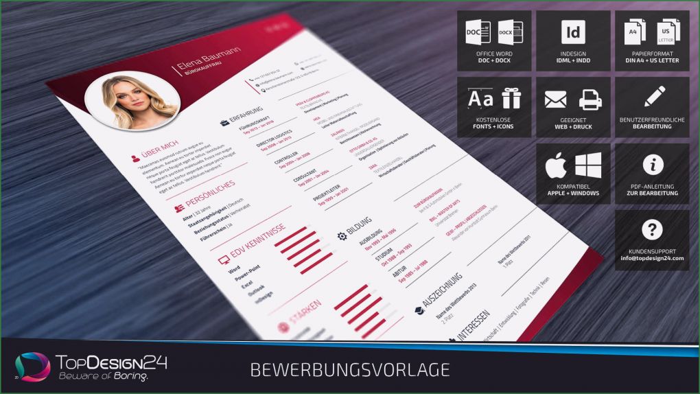 Lebenslauf Vorlage Word Kostenlos 2018 Wunderbar Lebenslauf Vorlage 2018 topdesign24 Bewerbungsvorlage