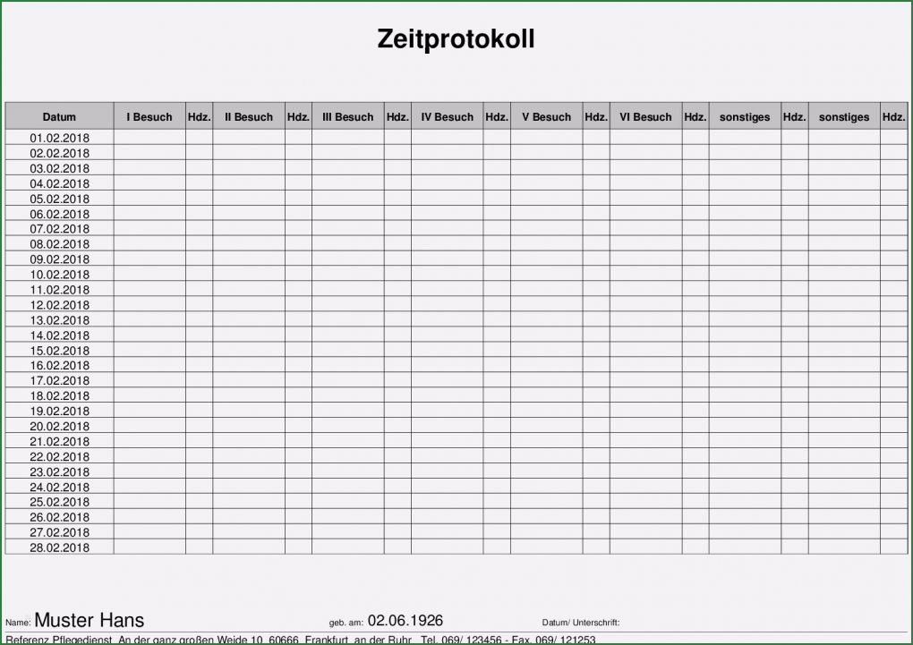 Lohnarbeit Nachweis Vorlage Pdf Erstaunlich Vorlagen Meinpflege Nst