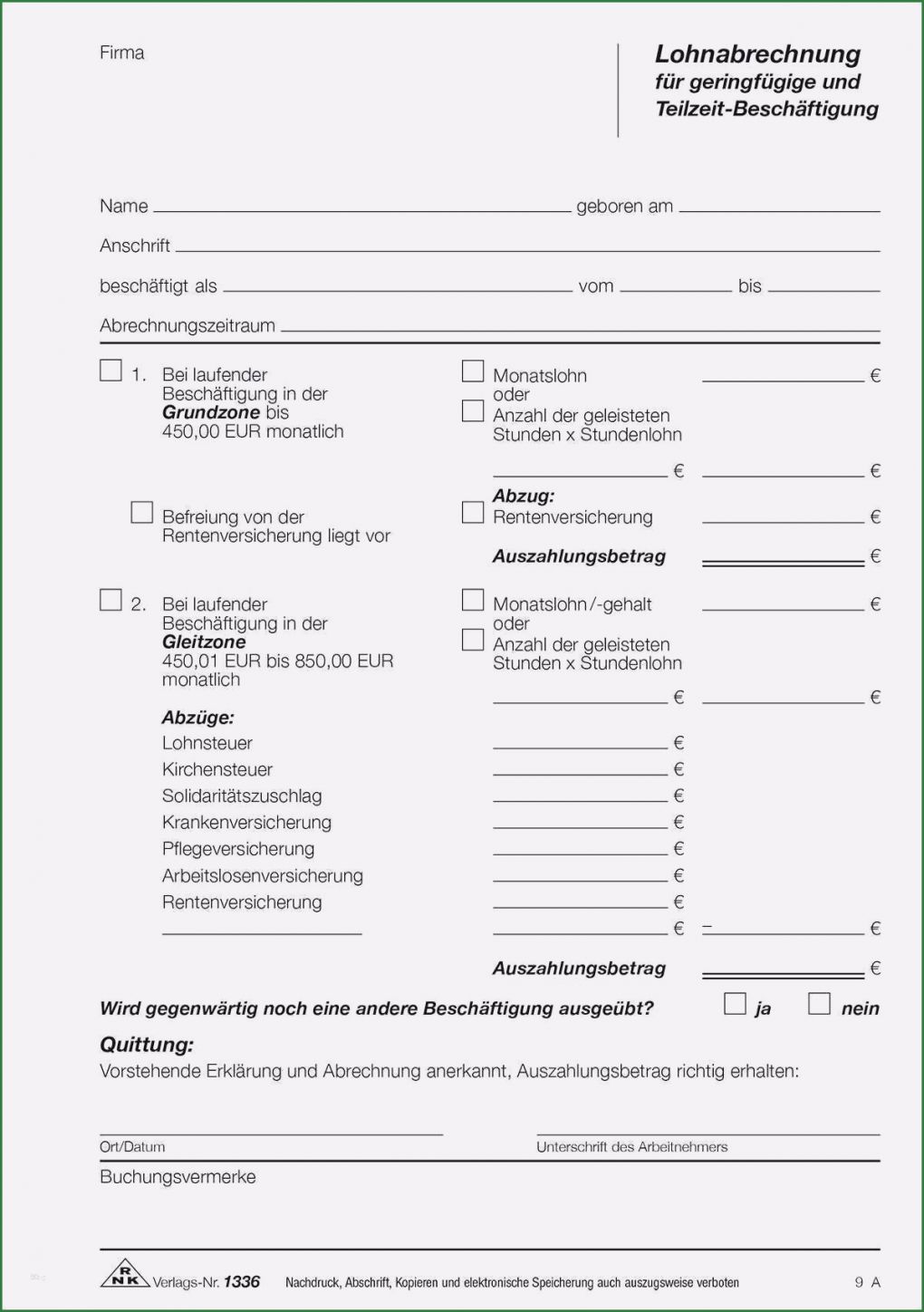Lohnzettel Vorlage Pdf Erstaunlich 10 Lohnblatt Vorlage