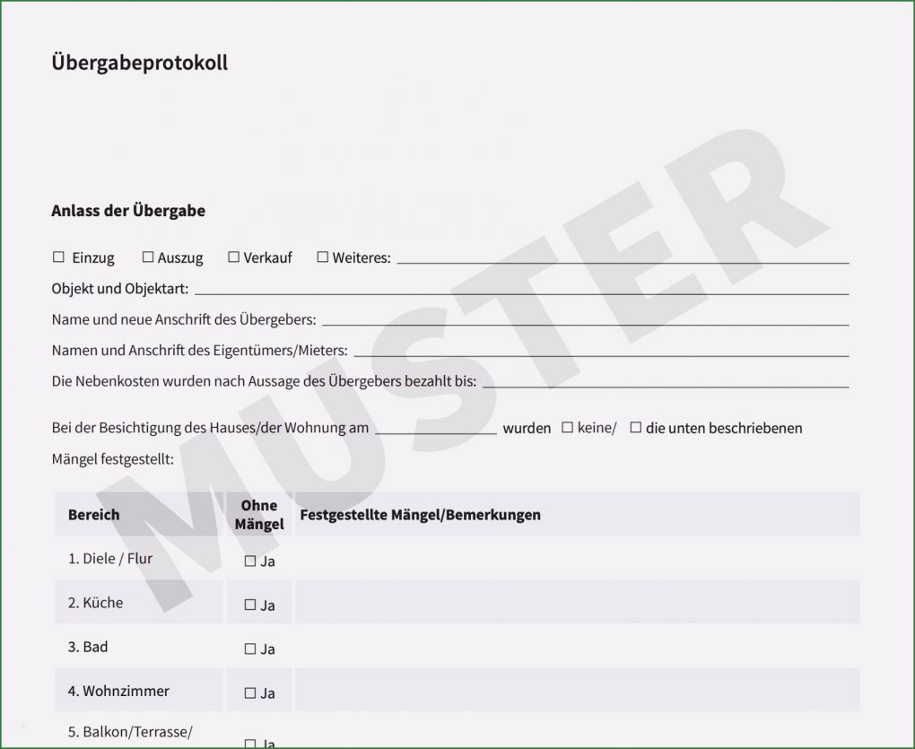 Maklervertrag Vermietung Vorlage Gut Übergabeprotokoll Kostenloses Muster Für Wohnungen