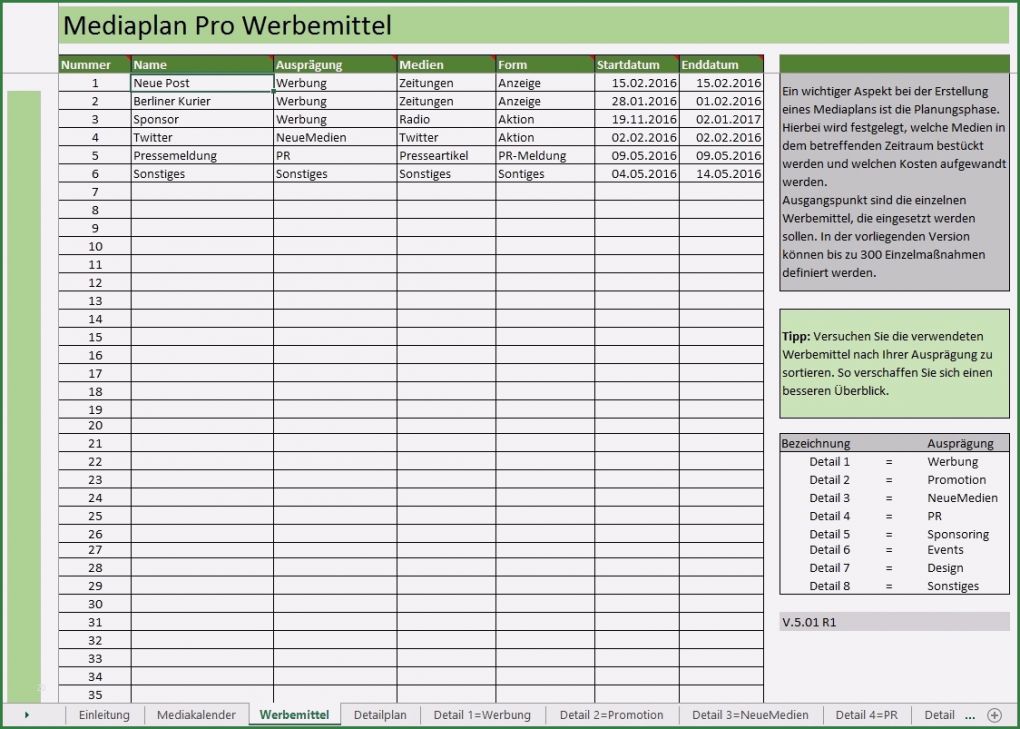 Mediaplan Erstellen Vorlage Erstaunlich Genial Einfache Mediaplan Pro Unter Excel Me Nplanung