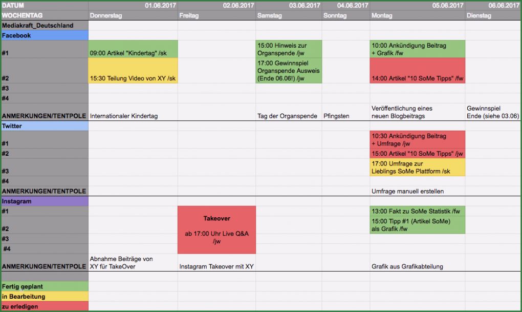 Mediaplan Erstellen Vorlage Erstaunlich so Erstellt Ihr Einen social Media Redaktionsplan