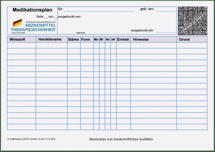 Medikamentenplan Vorlage Kostenlos Download Inspiration Medikationsplan Muster Pdf Download Chip