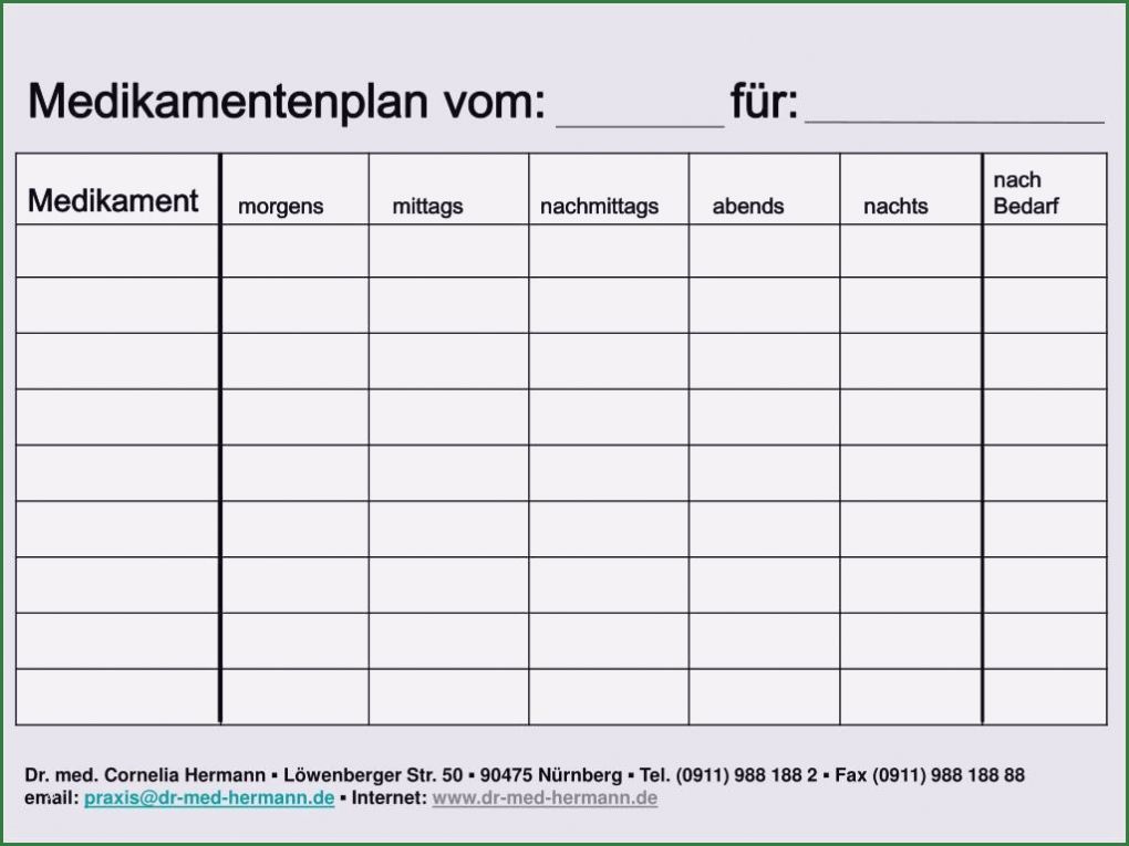 Medikamentenplan Vorlage Kostenlos Download Wunderbar 30 Medikamentenplan Vorlage Kostenlos Download