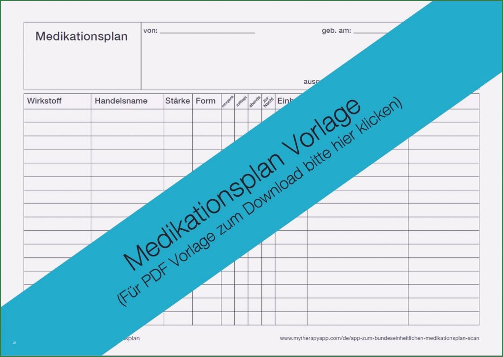 Medikamentenplan Vorlage Kostenlos Download Wunderbar Medikamentenplan Erstellen Und Ausdrucken