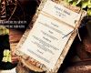 Menükarte Buffet Vorlage Beste Menükarte Menü Hochzeit Vintage Getränkekarte Holz
