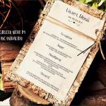 Menükarte Buffet Vorlage Beste Menükarte Menü Hochzeit Vintage Getränkekarte Holz