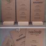 Menükarte Buffet Vorlage Gut Menükarte Kraftpapier Rustic Kraft Wedding Menu Card