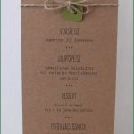 Menükarte Geburtstag Vorlage Inspiration Menükarte Auf Kraftpapier Gedruckt Serie Paulina