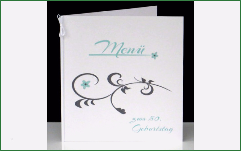 Menükarte Geburtstag Vorlage Wunderbar Geburtstagsmenükarte "event" Mint Printandcopybox