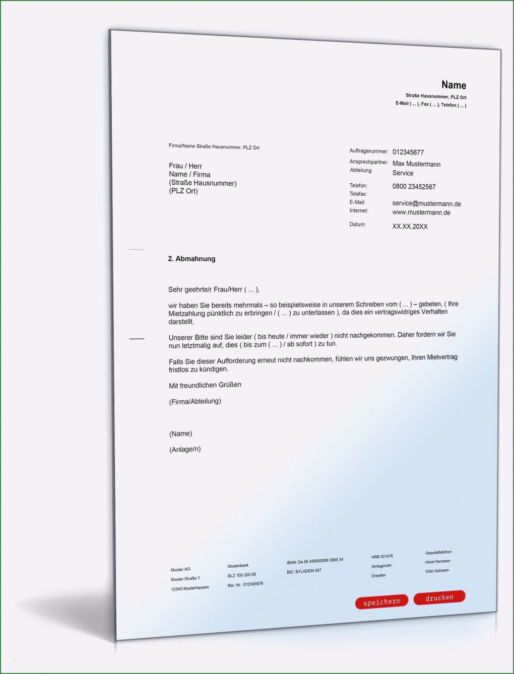 Mieter Abmahnung Vorlage Einzigartig 2 Abmahnung Eines Mieters