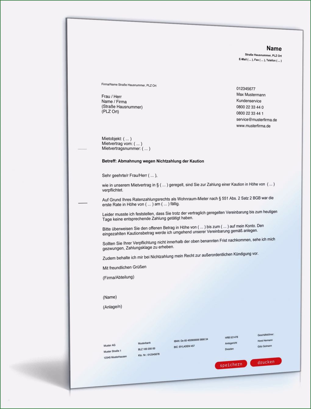 Mieter Abmahnung Vorlage Schön Abmahnung Mieter Nichtzahlung Kaution
