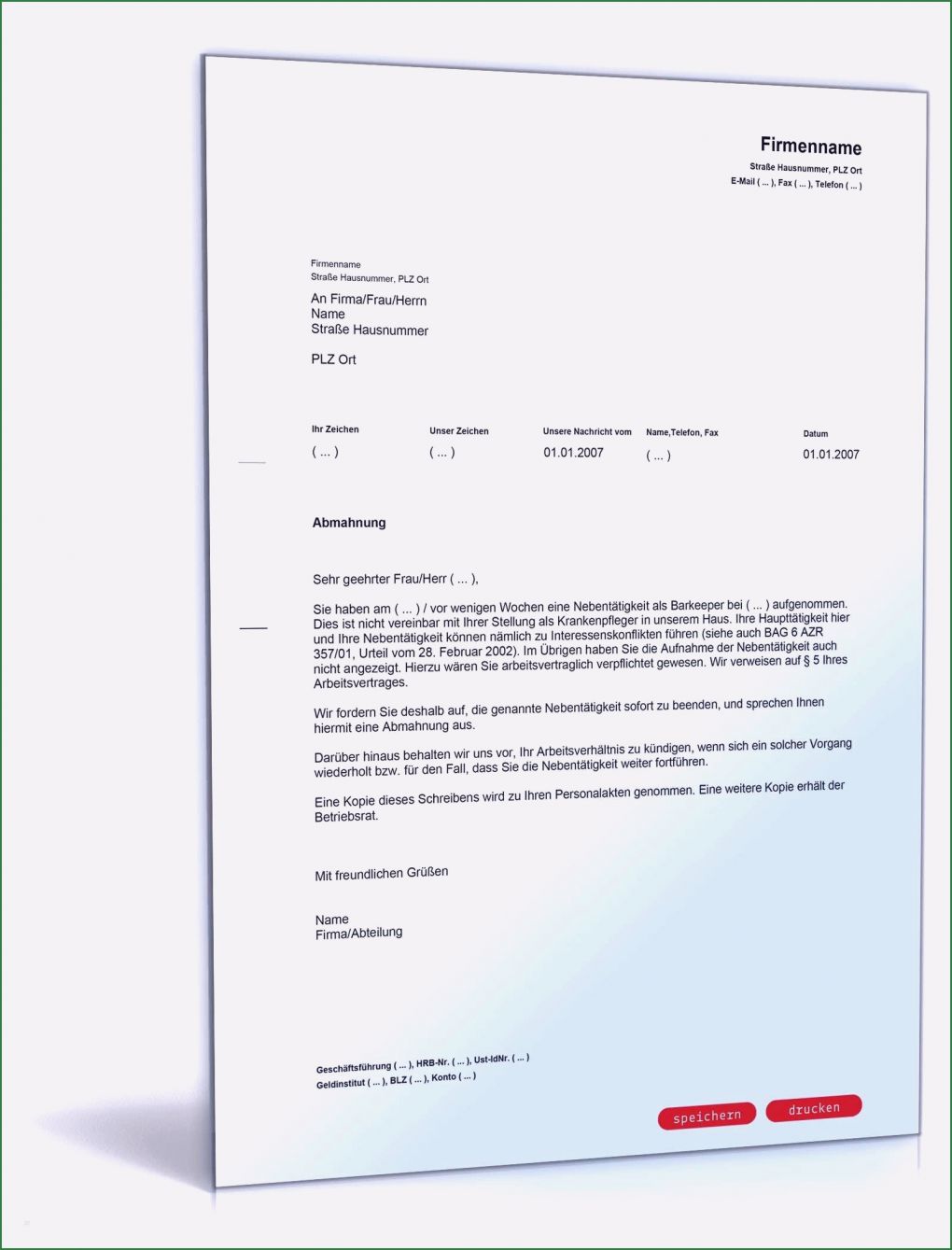 Mieter Abmahnung Vorlage Süß 15 Zimmerreservierung Vorlage Muster
