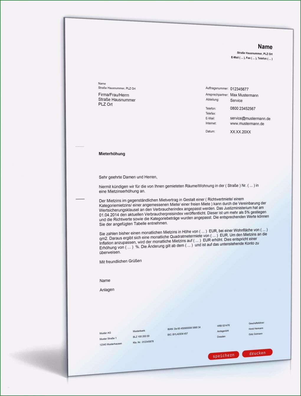 Mieterhöhungsschreiben Vorlage Schön Ankündigung Mieterhöhung