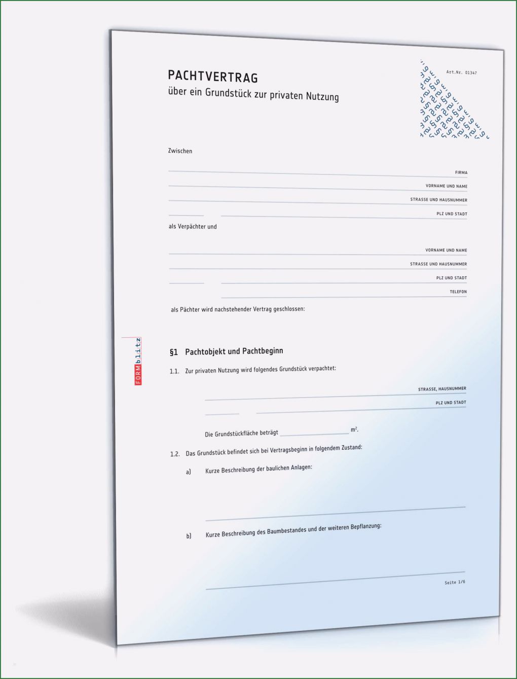 Mietvertrag Grundstück Vorlage Gut Pachtvertrag Grundstück Rechtssicheres Muster Zum Download